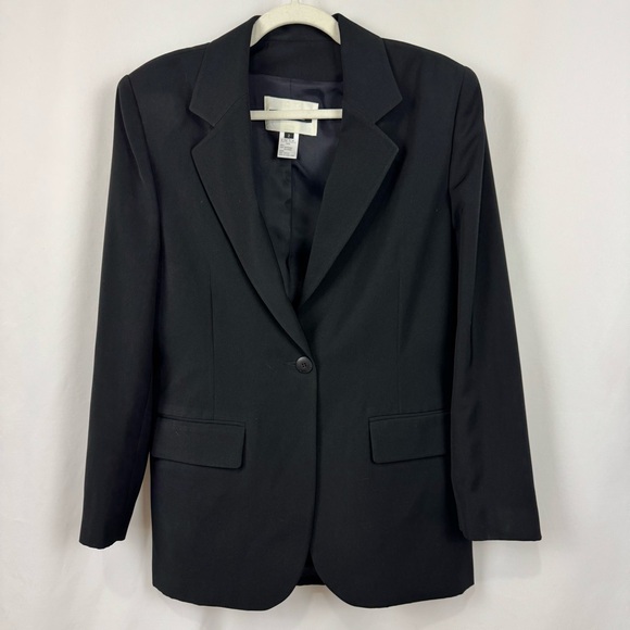 Votre Nom Jackets & Blazers - Votre Nom Designer Paris Black Blazer Jacket One Button w/ Pockets Size 2 US M
